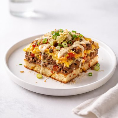 Image of Cheeseburger Strata