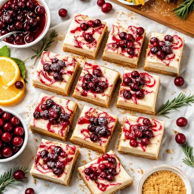 Image of Cheesecake Cranberry Bars
