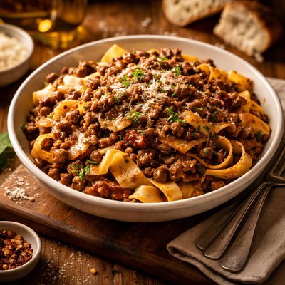 Image of Cheesecake Factory Pasta with Mushroom Bolognese