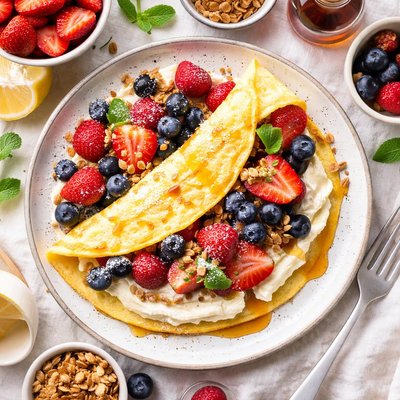 Image of Cheesecake for Breakfast Omelette