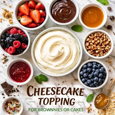Image of Cheesecake Topping for Brownies or Cakes