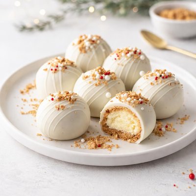 Image of Cheesecake Truffle Bombs for the Holidays