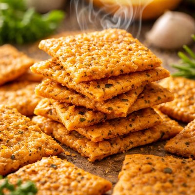 Image of Cheeseless Cheese Crackers Gluten and Dairy Free