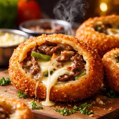Image of Cheesesteak Stuffed Onion Rings