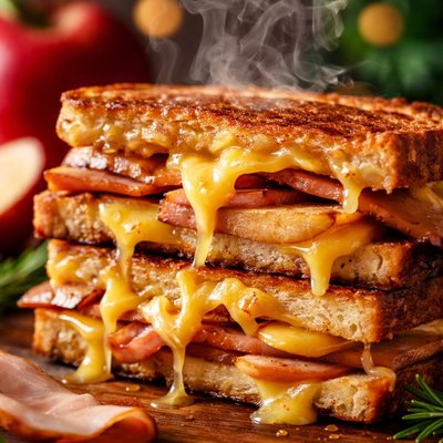 Image of Cheesy Apple Ham Grill