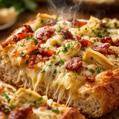 Image of Cheesy Artichoke Bacon Bread