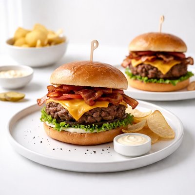 Image of Cheesy Bacon Burgers