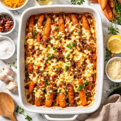 Image of Cheesy Bacon Carrots