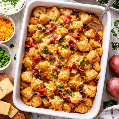 Image of Cheesy Bacon Potatoes