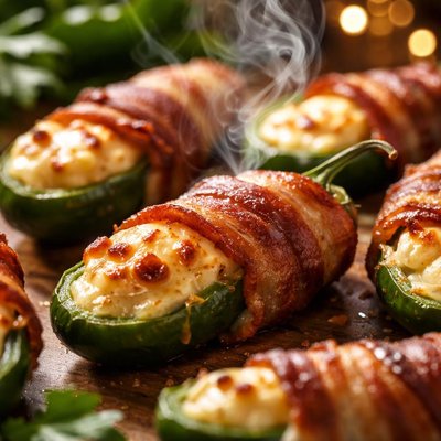 Image of Cheesy Bacon Wrapped Jalapenos