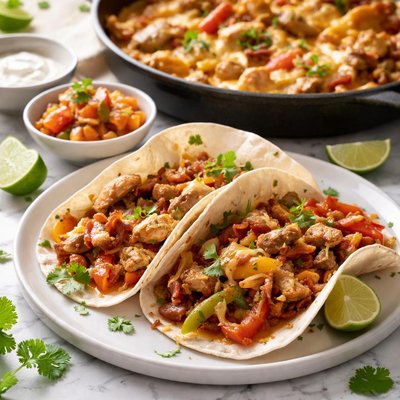 Image of Cheesy Bacony Chicken Fajitas