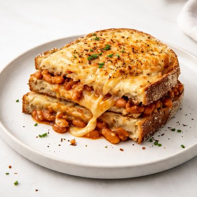 Image of Cheesy Baked Bean Toastie