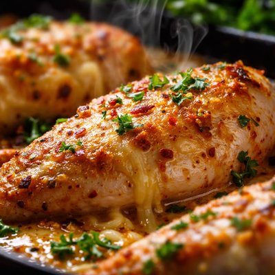 Image of Cheesy Baked Chicken Breasts