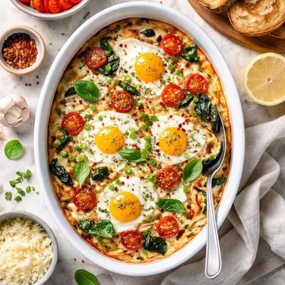 Image of Cheesy Baked Egg