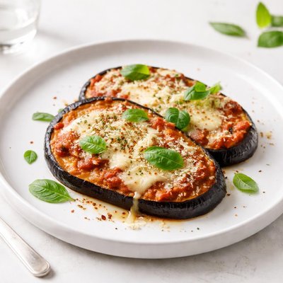 Image of Cheesy Baked Eggplant