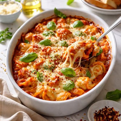 Image of Cheesy Baked Tortellini Giada