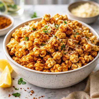 Image of Cheesy Barbecued Popcorn