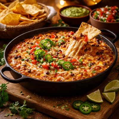 Image of Cheesy Bean Dip for a Crowd