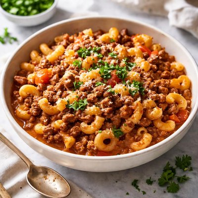 Image of Cheesy Beef and Macaroni Goulash