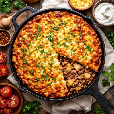 Image of Cheesy Beef and Potato Pie