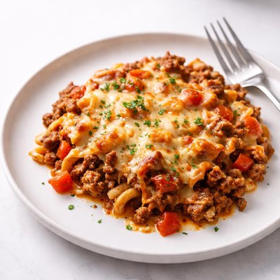 Image of Cheesy Beef and Tomato Bake