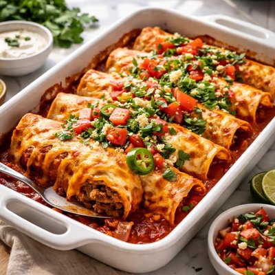 Image of Cheesy Beef Enchiladas