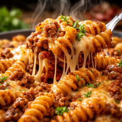 Image of Cheesy Beef Spirals