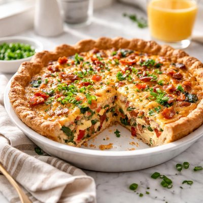 Image of Cheesy Breakfast Pie