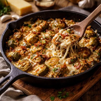 Image of Cheesy Brussels Sprouts