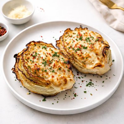 Image of Cheesy Cabbage Heads