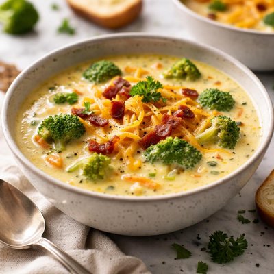 Image of Cheesy Cheddar Broccoli Soup