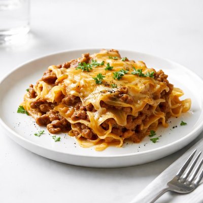 Image of Cheesy Cheddar Mock Lasagna