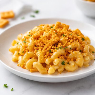Image of Cheesy Cheez It Mac Cheese