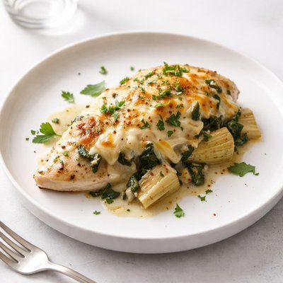 Image of Cheesy Chicken Artichoke Bake