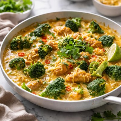 Image of Cheesy Chicken Broccoli Curry