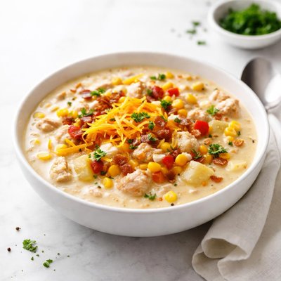 Image of Cheesy Chicken Corn Chowder