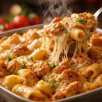 Image of Cheesy Chicken Pasta Bake