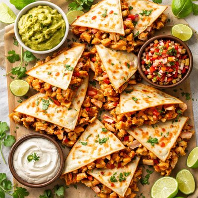 Image of Cheesy Chicken Quesadillas