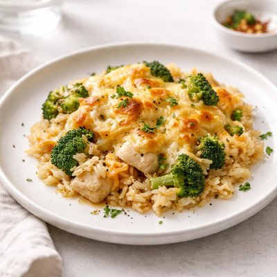 Image of Cheesy Chicken Rice Bake