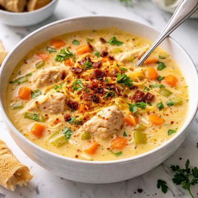 Image of Cheesy Chicken Soup