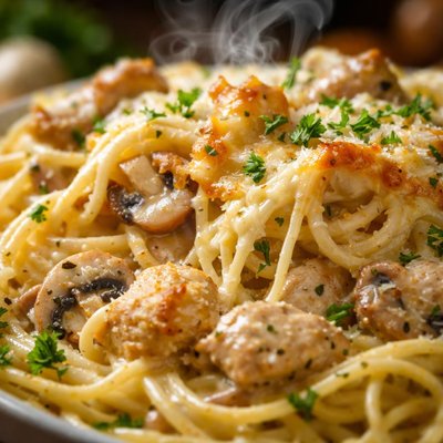 Image of Cheesy Chicken Tetrazzini