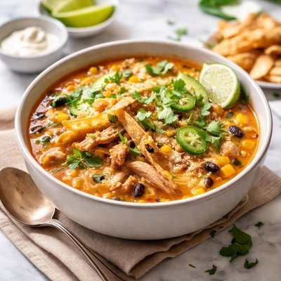 Image of Cheesy Chicken Tortilla Soup