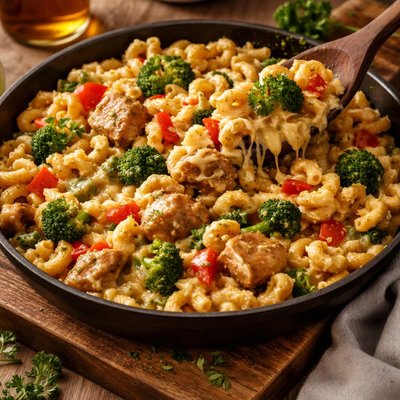 Image of Cheesy Chicken Veggie Mac
