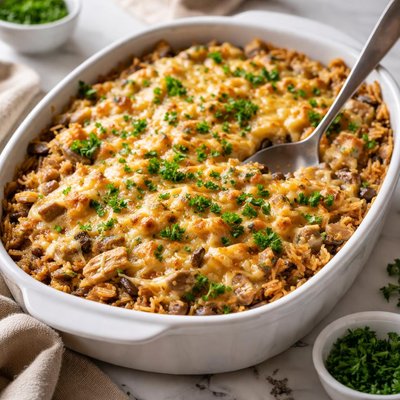 Image of Cheesy Chicken Wild Rice Casserole