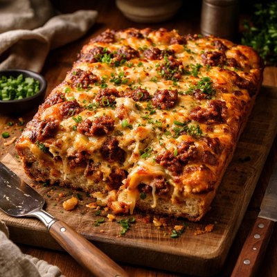 Image of Cheesy Chorizo Strata