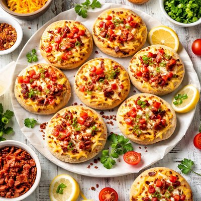 Image of Cheesy English Muffin Appetizer