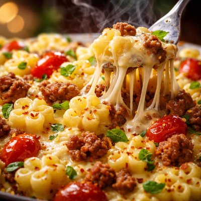 Image of Cheesy Flower Power Pasta Bake