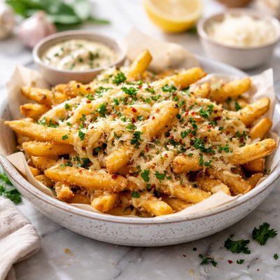 Image of Cheesy Garlic and Herb Chips Fries