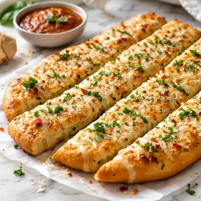 Image of Cheesy Garlic Breadsticks