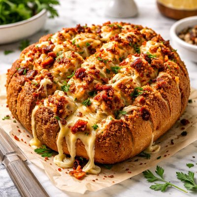 Image of Cheesy Garlic Cardiac Arrest Bread